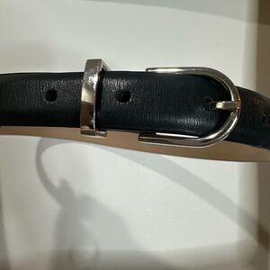 Alxiliary Black Leather Belt XXS